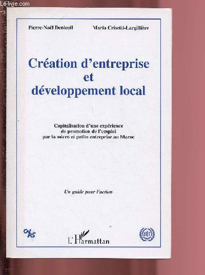 CREATION D'ENTREPRISE ET DEVELOPPEMENT LOCAL : CAPITALISATION D'UNE EXPERIENCE DE PROMOTION DE L'EMPLOI PAR LA MICRO ET PETITE ENTREPRISE AU MAROC