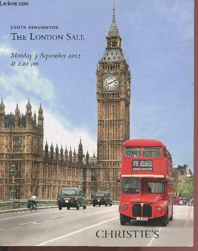 3 SEPTEMBRE 2012 - THE LONDON SALE - SOUTH KENSINGTON - CHRISTIE'S- CATALOGUE DE VENTE AUX ENCHERES