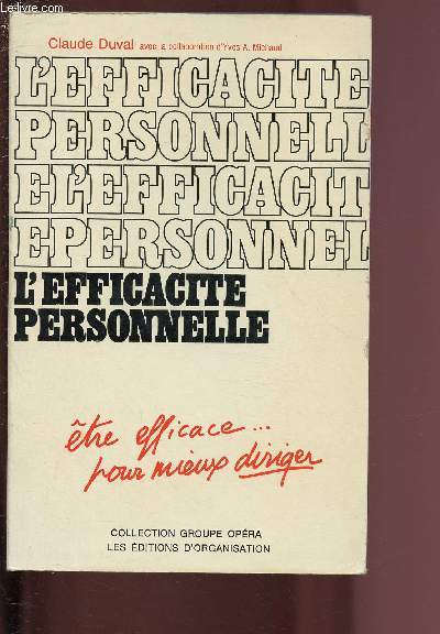 L'EFFICACITE PERSONNELLE