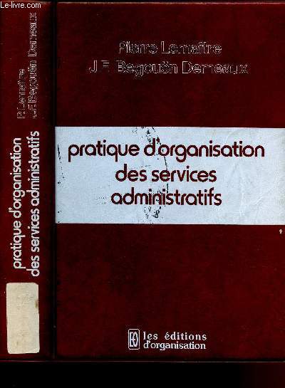 PRATIQUE D'ORGANISATION DES SERVICES ADMINISTRATIFS