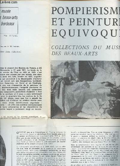 POMPIRISME ET PEINTURE EQUIVOQUE / COLLECTION DU MUSEE DES BEAUX-ARTS - CATALOGUE