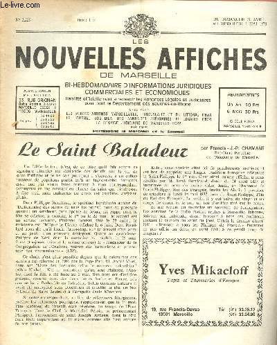 N2229 - DU 30 AVRIL AU 3 MAI 1978 - LES NOUVELLES AFFICHES DE MARSEILLE : Le Saint Baladeur : Saint Philippe, par Francis J.-P. Chamant - 