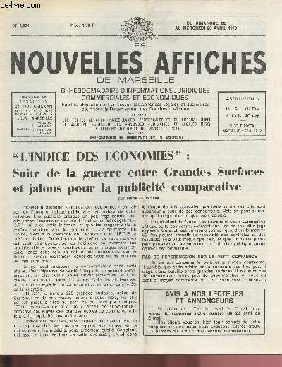N2324 - Du 22 au 25  Avril 1979 - LES NOUVELLES AFFICHES DE MARSEILLE : 