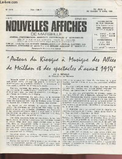 2418 - Du 10 au 12 Avril 1980 - LES NOUVELLES AFFICHES DE MARSEILLE : 