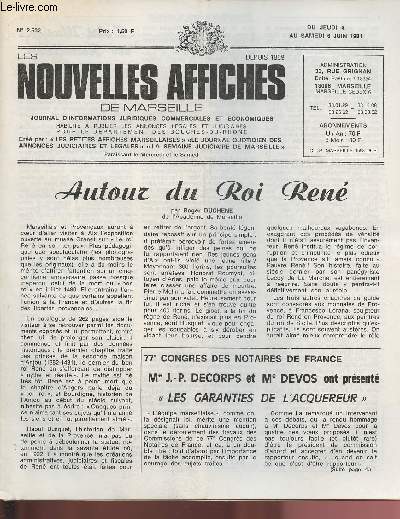 2532 - Du 4 au 6 Juin 1981 - LES NOUVELLES AFFICHES DE MARSEILLE : Autour du Roi Ren, par Roger Duchene - 