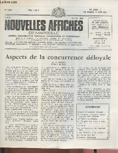2534 - Du 11 au 13 Juin 1981 - LES NOUVELLES AFFICHES DE MARSEILLE : Aspects de la concurrence dloyale, par P. Poucel -Le congr-s des jeunes dirigeants d'entreprise  Ajaccio - 