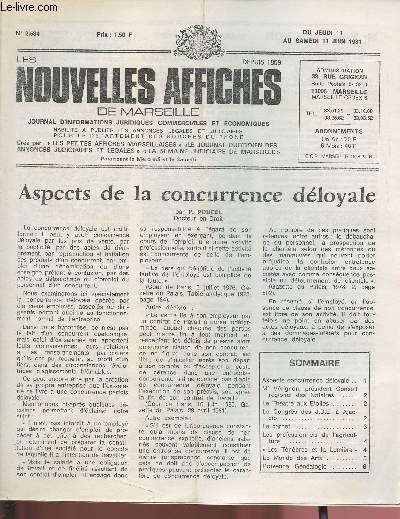 2534 - Du 11 au 13 Juin 1981 - LES NOUVELLES AFFICHES DE MARSEILLE : Aspects de la concurrence dloyale, par P. Poucel -Le congr-s des jeunes dirigeants d'entreprise  Ajaccio - 