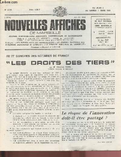 2506 - Du 5 au 7 Mars 1981 - LES NOUVELLES AFFICHES DE MARSEILLE : 