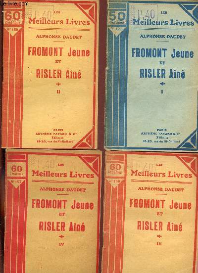 FROMONT JEUNE ET RISLER AINE - TOMES I, II, III, IV EN 4 VOLUMES / LES MEILLEURS LIVRES N154, 155, 156 ET 157