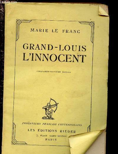 GRAND-LOUIS L'INNOCENT / COLLECTION 