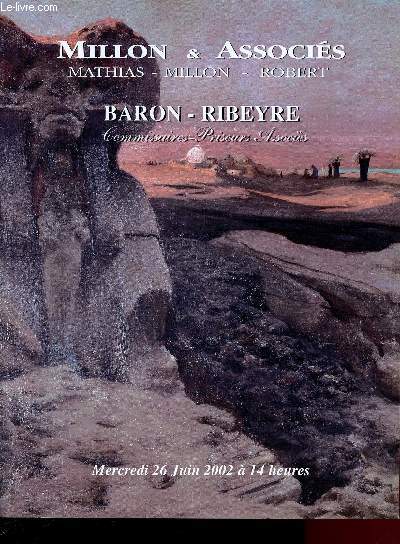 CATALOGUE DE VENTE AUX ENCHERES - 26 JUIN 2002 - DROUOT RICHELIEU - PARIS - SALLE 4 : DESSINS ET TABLEAUX DES XVIe, XVIIe, XVIIIe, XIXe - MEUBLES ET OBJETS D'ART DES XVIie, XVIIIe ET XIXe - TAPISSERIES