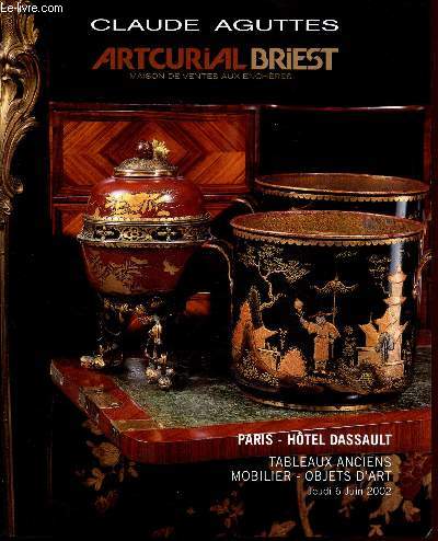CATALOGUE DE VENTE AUX ENCHERES - 6 JUIN 2002 - HOTEL DASSAULT - PARIS : DESSINS ANCIENS - TABLEAUX ANCIENS - EXTREME-ORIENT - MOBILIER - OBJETS D'ART