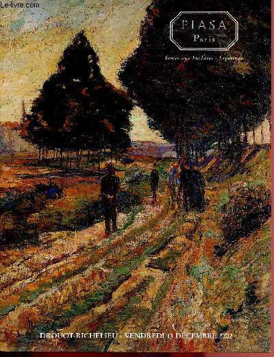 CATALOGUE DE VENTE AUX ENCHERES - 13 DECEMBRE 2002 - DROUOT RICHELIEU - PARIS : DESSINS, TABLEAUX ET SCULPTURES DES XIXe ET XXe SIECLES