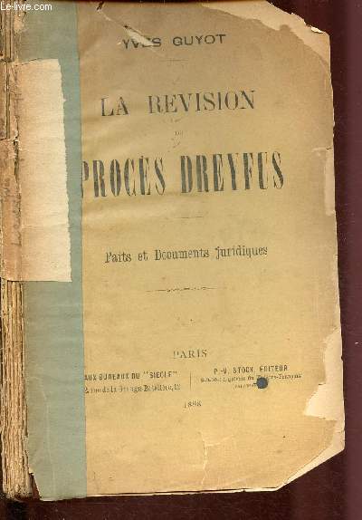 LA REVISION DU PROCES DREYFUS : FAITS ET DOCUMENTS JURIDIQUES