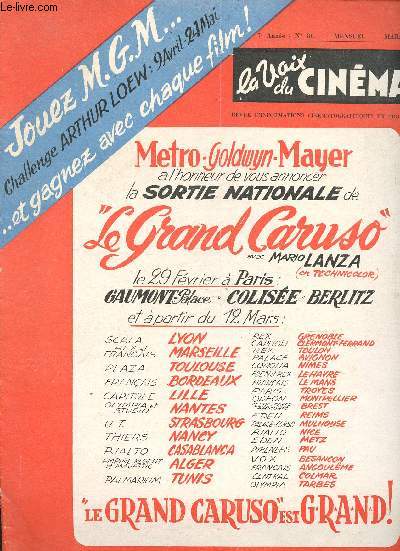N81 - 7E ANNEE - MARS 1952 - LA VOIX DU CINEMA