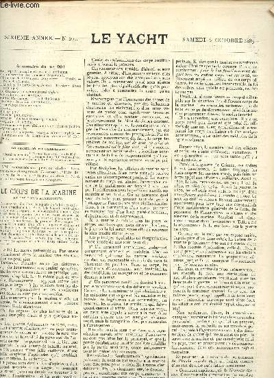 N 291 - 6 OCTOBRE 1883 - LE YACHT :