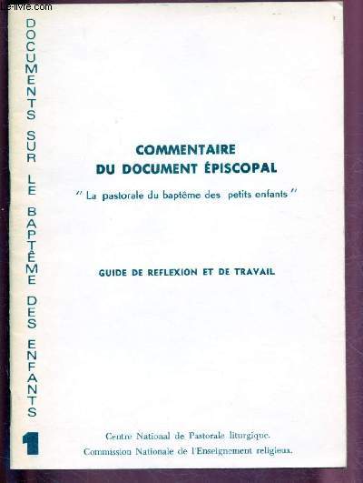 COMMENTAIRE DU DOCUMENT EPISCOPAL 