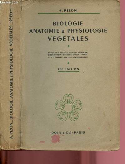 BIOLOGIE, ANATOMIE & PHYSIOLOGIE VEGETALES