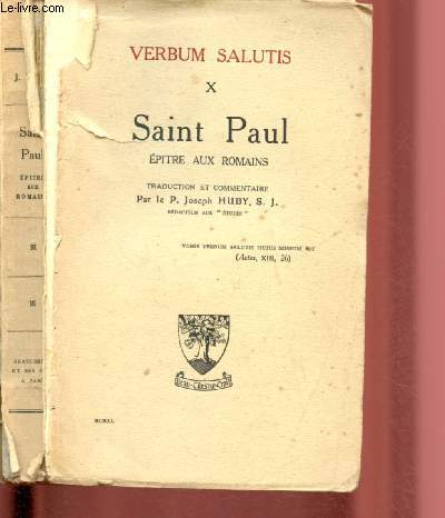 VERBUM SALUTIS - TOME X : SAINT-PAUL : EPITRE AUX ROMAINS