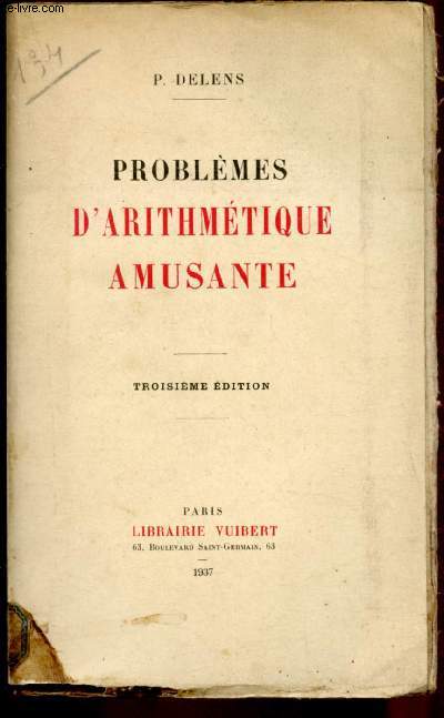 PROBLEMES D'ARITHMETIQUE AMUSANTE