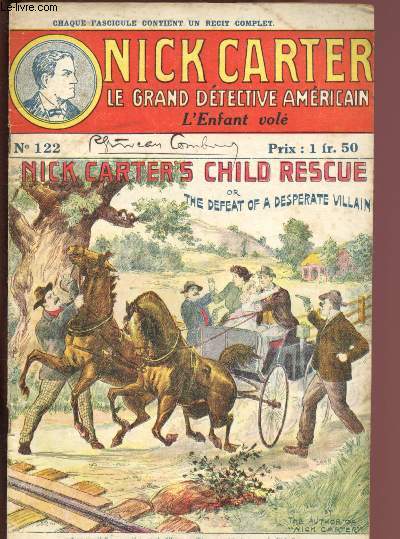 N 122 - NICK CARTER - LE GRAND DETECTIVE AMERICAIN : L'ENFANT VOLE