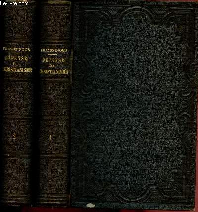 DEFENSE DU CHRISTIANISME OU CONFERENCES SUR LA RELIGION - TOMES I ET II - 2 VOLUMES