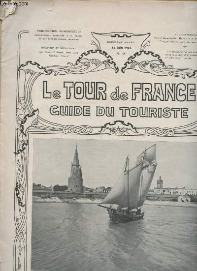 N18 - 15 JUIN 1905 -2me ANNEE - LE TOUR DE FRANCE - GUIDE DU TOURISTE - Arras et l'Artois - Namur .