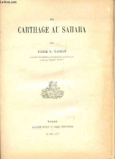 DE CARTHAGE AU SAHARA