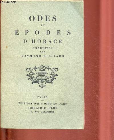 ODES ET EPODES