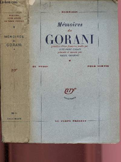 MEMOIRES DE GORANI - TOME I