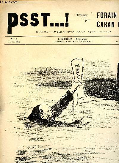 N12 - 23 AVRIL 1898 - PSST ...! : Dans uen revue intellectuelle - Zola et la postrit,etc.