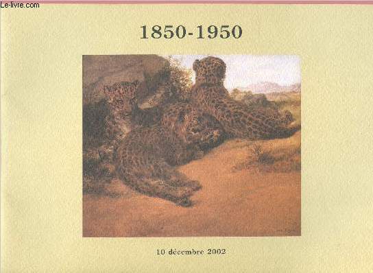 CATALOGUE DE VENTES AUX ENCHERES - 10 DECEMBRE 2002 - RENAUD-GIQUELLO - DAGUERRE - HOTEL DROUOT - PARIS : 1850-1950 (tableaux, meubles, objets d'art,etc)