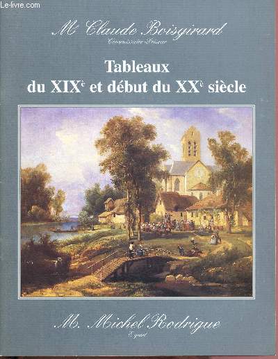 CATALOGUE DE VENTES AUX ENCHERES - 25 OCTOBRE 1999 - DROUOT RICHELIEU - PARIS : Tableaux du XIXe et dbut du XXe