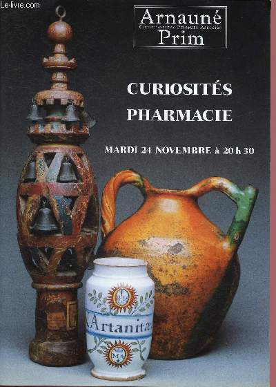 CATALOGUE DE VENTES AUX ENCHERES - 24 NOVEMBRE 1998 - HOTEL DES VENTES - TOULOUSE : Curiosits - art populaire - pharmacie - cramiques