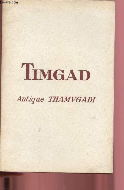 Timgad - Antique Thamvgadi
