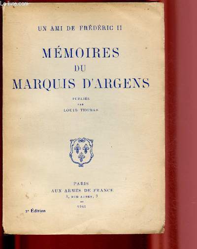 Mmoires du Marquis d'Argens
