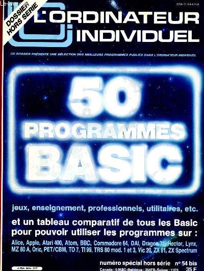 L'ordinateur individuel - Dossier programmes n54 bis - dcembre 1983