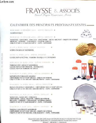 Programmes des ventes aux enchres Frayse & Associs : Fvrier 2014