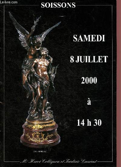 Catalogue de vente aux enchres : 8 juillet 2000 - Soissons : tableaux et sculptures