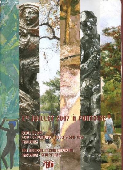 Catalogue de vente aux enchres : 1 juillet 2007 -Aponem Paris Pontoise : Ecole fraaise du XIXe - Ecole de Pontoise Auvers-sur-Oise, Tableaux, art moderne et contemporain, tableaux sculptures