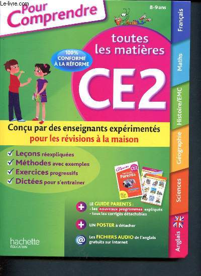 Pour comprendre - Toutes les matires CE2 - Nouveaux programmes -Manuel de l'enfant + Guide Parents