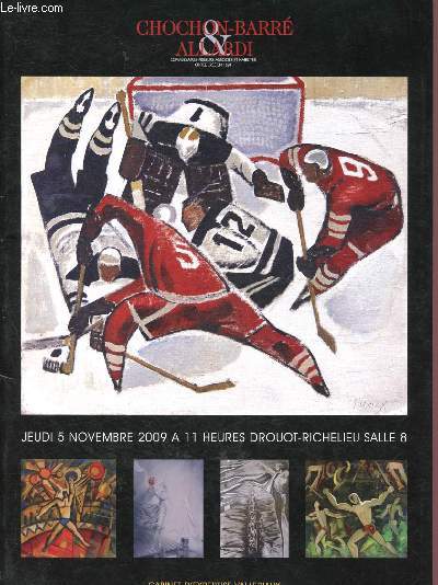 Catalogue de ventes aux enchres - 5 novembre 2009  - Drouot-Richelieu : sport d'hiver, sports questres, jeux olympiques, sports de force et combat