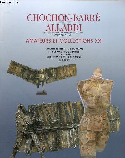 Catalogue de ventes aux enchres - 25 novembre 2010 - Drouot-Richelieu - Paris : atelier Semser - cramique - tableaux - sculptures - joaillerie - arts dcoratifs et design - tapisserie