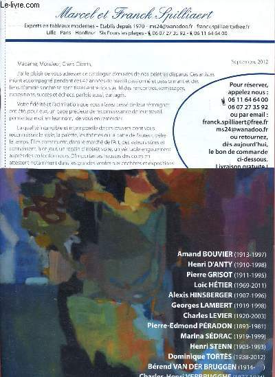 Rsultats de ventes aux enchres - Septembre 2012 : tableaux anciens et modernes