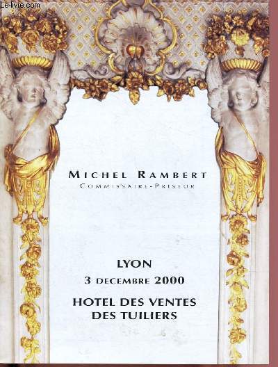 Catalogue de ventes aux enchres - 3 dcembre 2000 - Htel des ventes des tuiliers ! mobilier ancien, objets d'rat, cramiques, miniatures 1900-1950, tableaux anciens et modernes