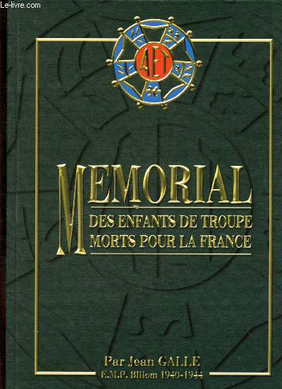 Mmorial des enfants de troupe morts pour la France