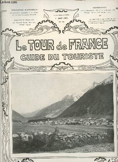 Le Tour de France - Guide du touriste - Deuxime anne - n21 - 1er Aot 1905 / Sommaire : Le Mont-Blanc, Plormel & Vosselin, La Terre qui nat autour de la Gironde