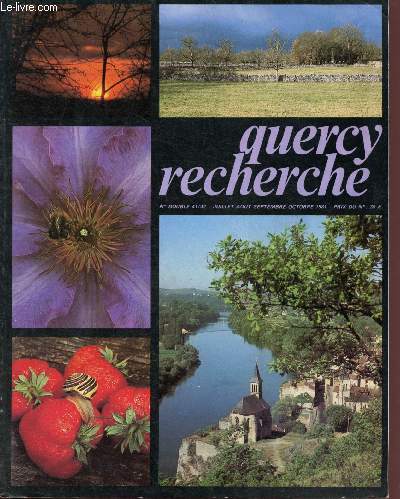 Quercy rechercher n41-42 - Juillet - Aot - Septembre - Octobre 1981
