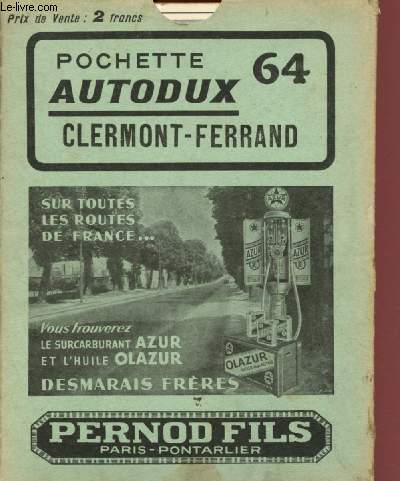 Pochette Autodux n64 : Clermont-Ferrand (+ extraits du n21 : Bressuire-Cholet + du n47 : Orlans.)