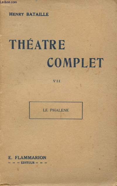 Thtre complet - Tome VII